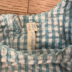 4T Jo Jo Maman Bebe Blue and White Checkered Dress
